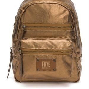 Frye Mini Ivy Metallic Backpack (Bronze)